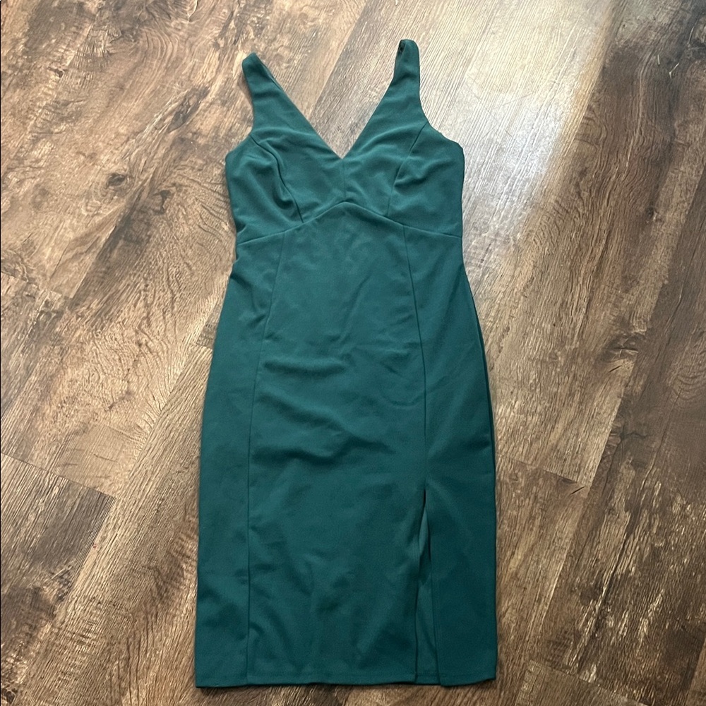 Lulu's Teal Midi Dress